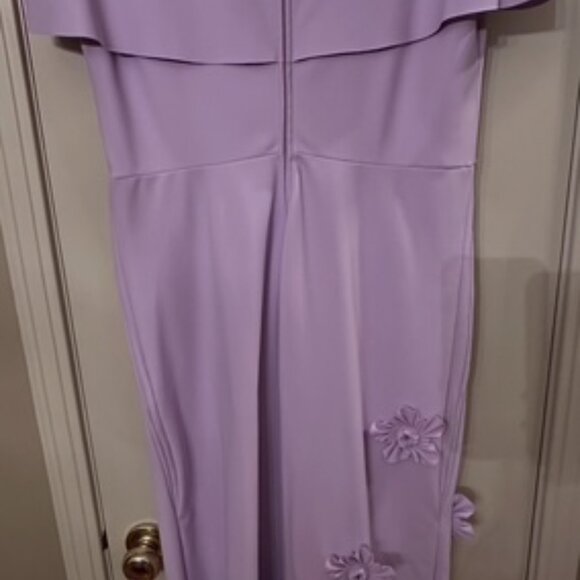 Greta Constastine- Thesus Style-Lavendar Formal Long Dress Size 14/16 - Picture 6 of 7